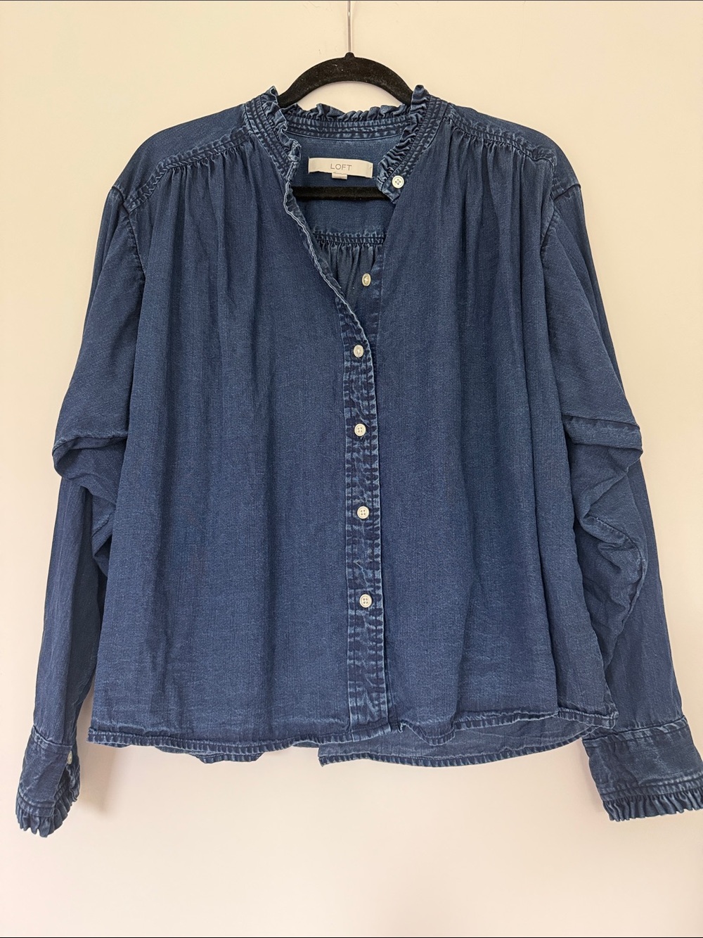 LOFT Denim Blouse